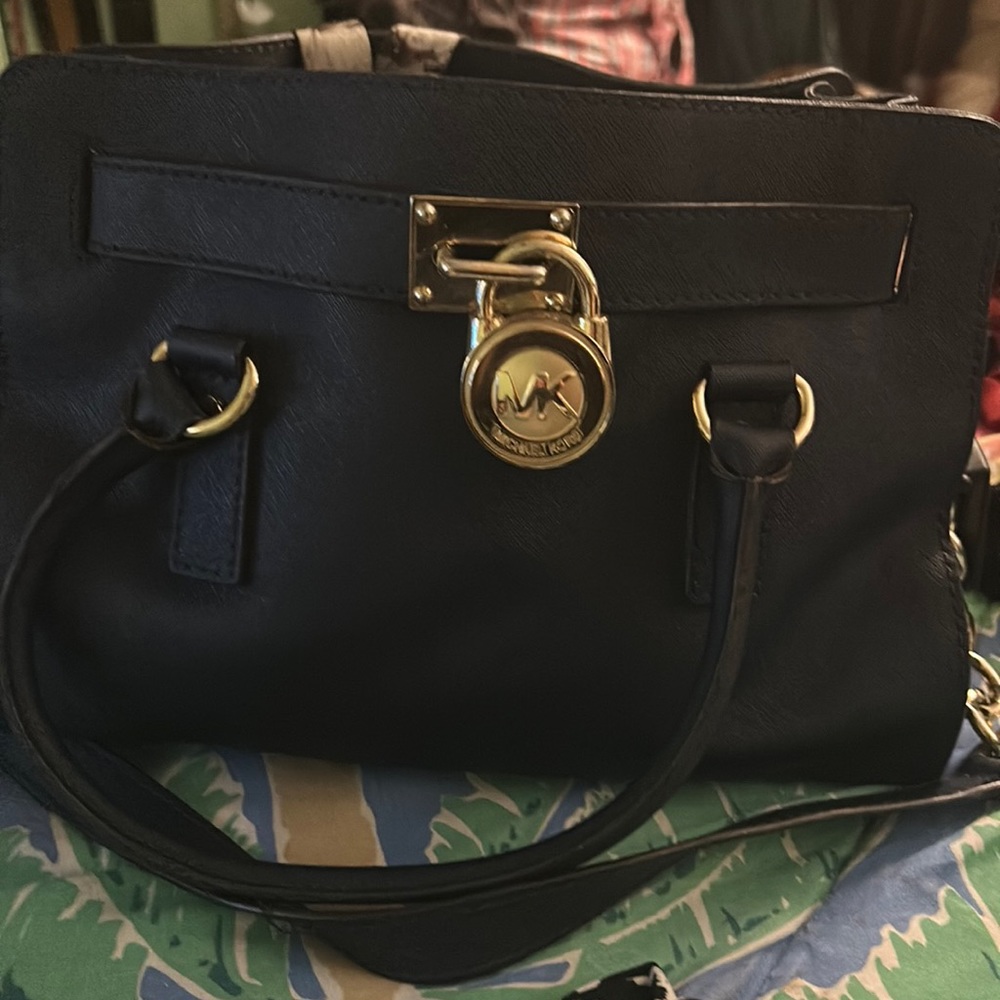 Like new navy blue Michael Kors handbag